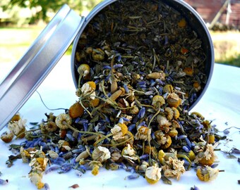 Calming Herbal Tea - Relaxing Loose Leaf Tea - Boondock Enterprises - All Natural Floral Herbal Tea - Caffeine Free Herb Tea - Hostess Gift