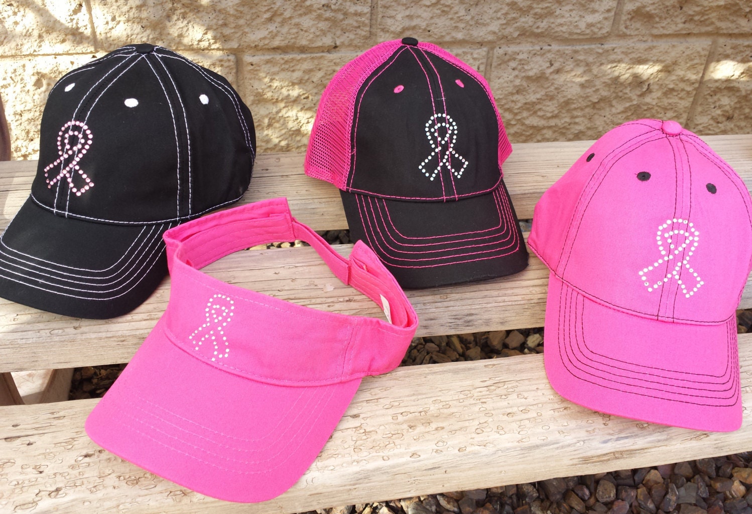 Breast Cancer Awareness Hats and sun visors