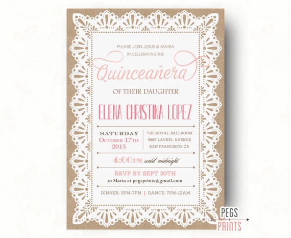 Quinceanera Invitations Designs 9