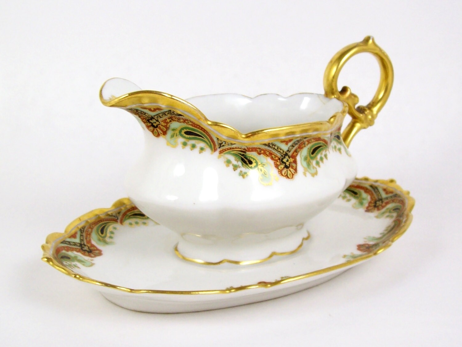 Antique Elite Limoges Small Gravy Boat or by PiecesFromThePast2