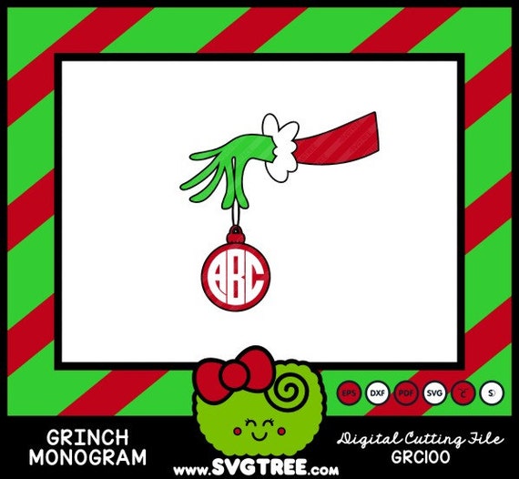 Download Grinch Monogram Dr Seuss Childrens Book Art Shirt by SVGTREE