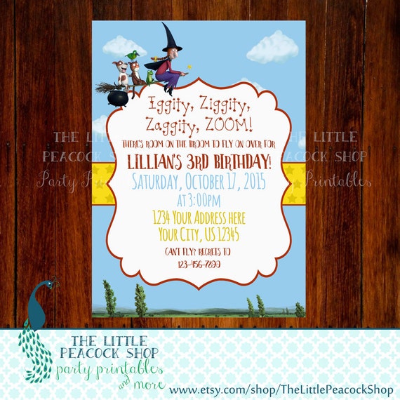 Room On The Broom Party Invitations 7