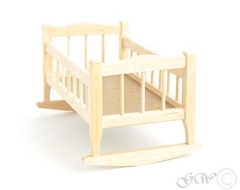Wooden Handmade Doll Bed, Doll House Bed, Doll Bed, Doll Furniture