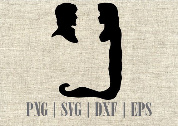 Rapunzel and Flynn Rider Disney Silhouette SVG and DXF Cut