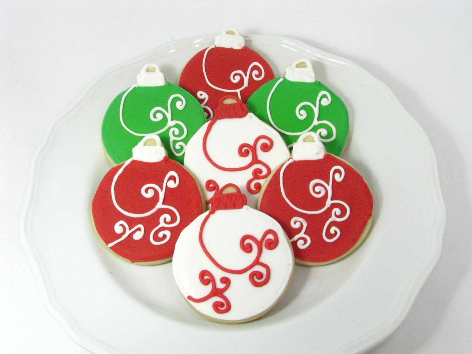 Christmas Ornament Sugar CookiesOne Dozen