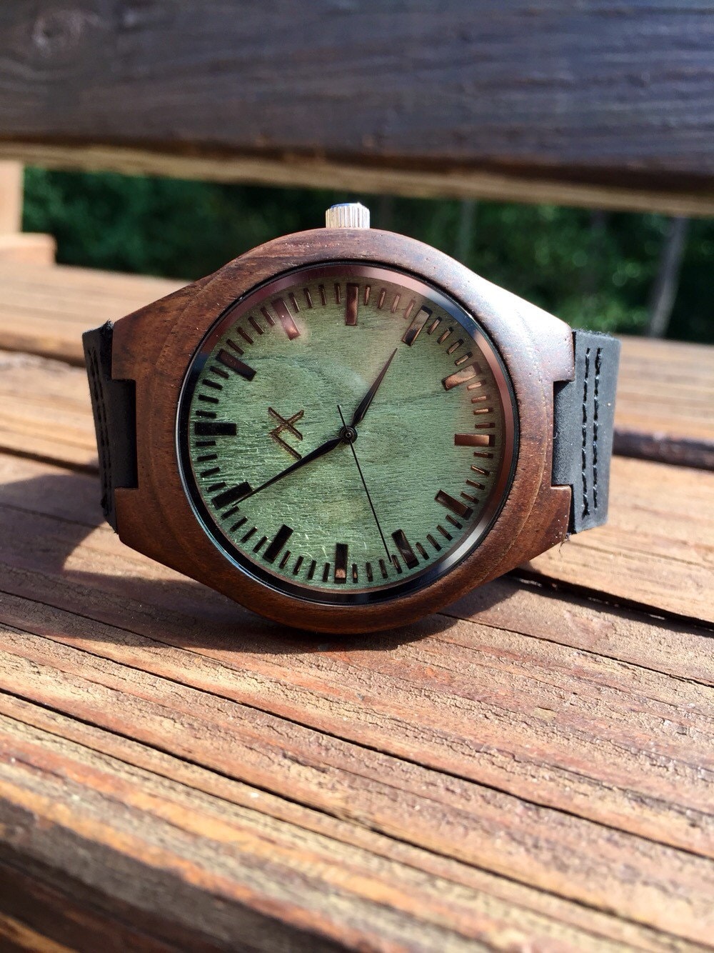 Wood Watch, Engraved Wooden Watch, Gift for him, Mens