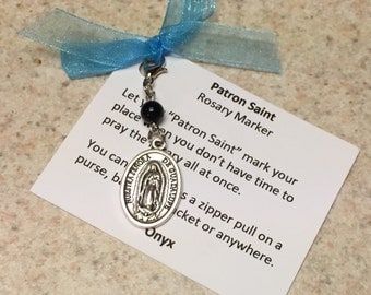 Our Lady of Guadalupe Rosary Marker/Zipper Pull