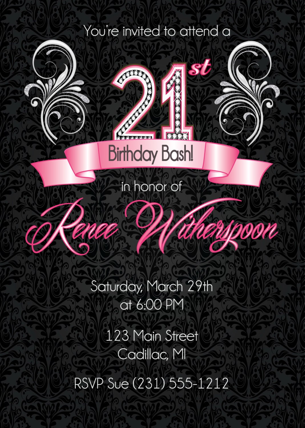 21st Birthday Invitation Ideas