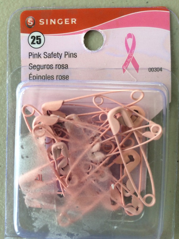 pink safety pins