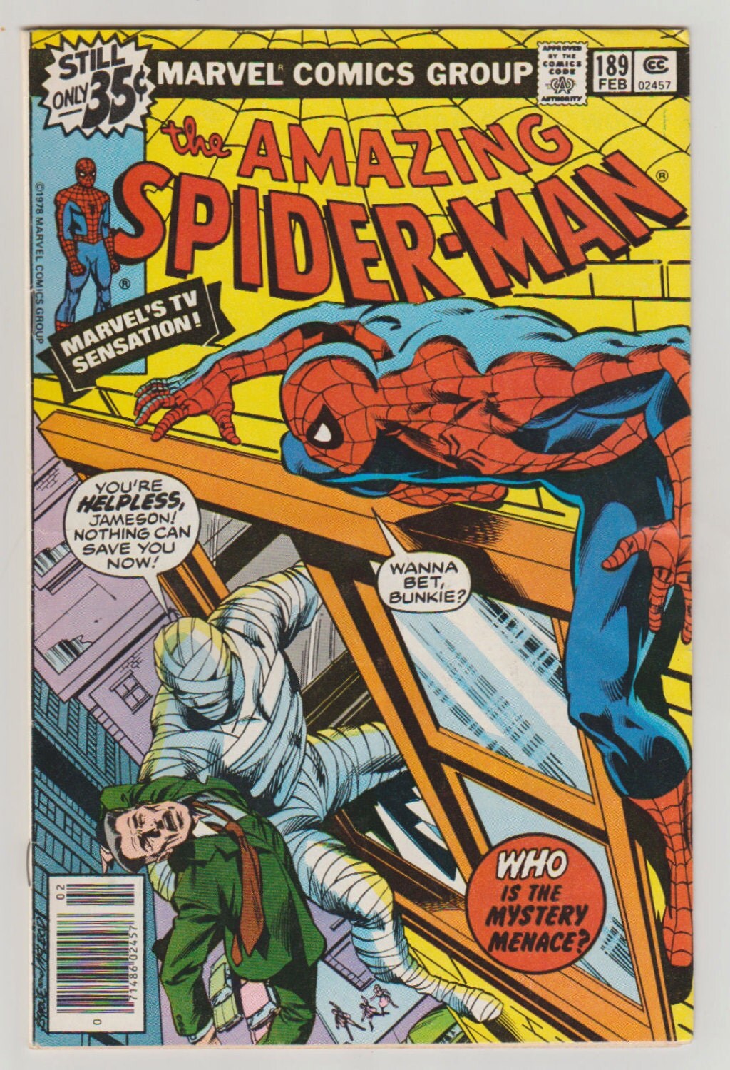 Amazing SpiderMan Vol 1 189 Bronze Age Comic Book. VF.