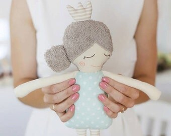 Rag Doll Sleeping Princess Stuffed Toy Nursery Decor