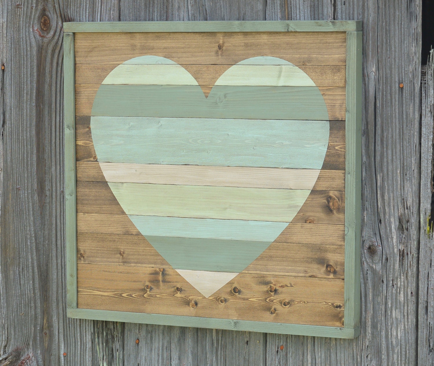 Rustic Home Decor Large Pallet Heart Heart by WhiteAspenStudio