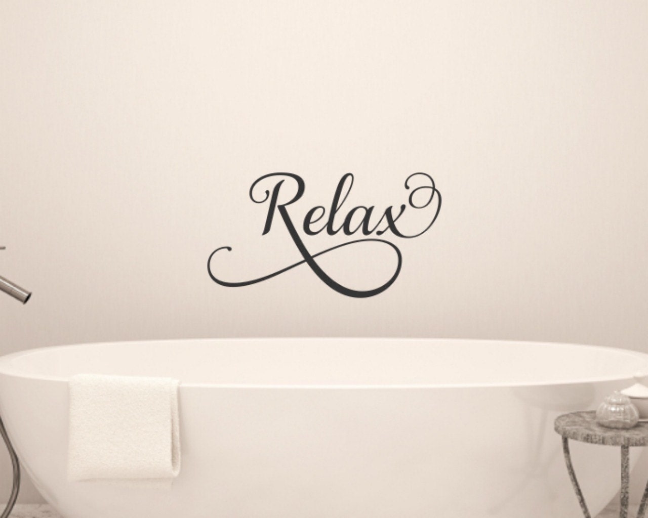 Relax Wall Decal Bathroom Wall Decal Bathroom Vinyl Decal