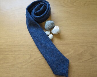 Atlantic Blue Harris Tweed Ties (Regular or Skinny)