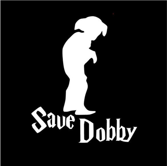 Items similar to Harry Potter Decal, Dobby Vinyl Sticker, Harry Potter