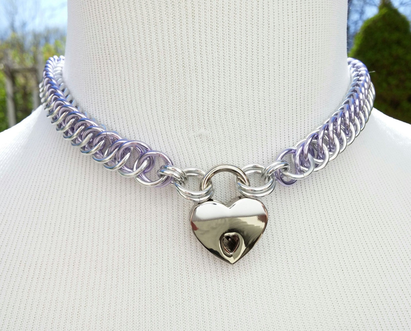 BDSM Discreet Day Collar Submissive Locking Slave Collar