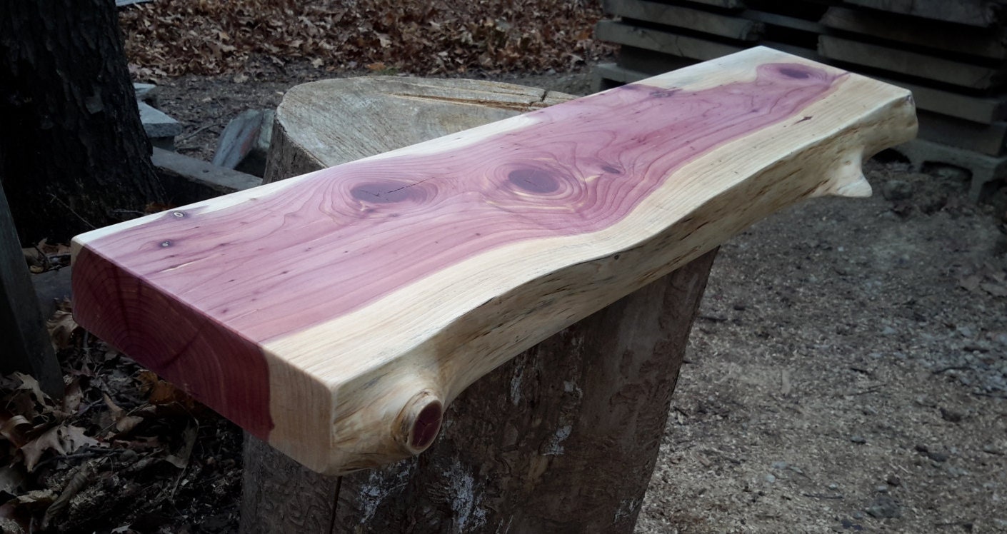Live Edge Cedar Shelf