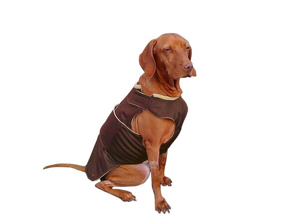 Items similar to Vizsla Dog Raincoat - Brown Dog Jacket ...