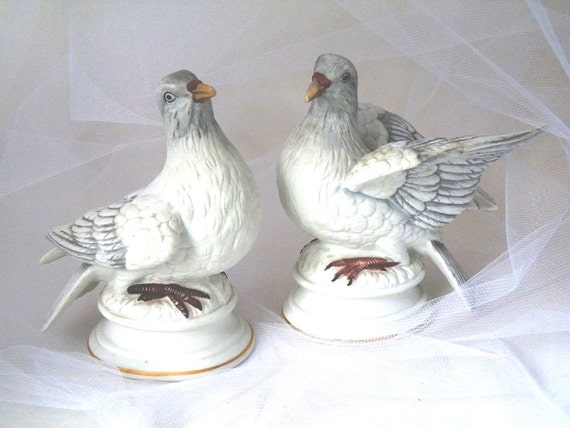 turtle doves figurines