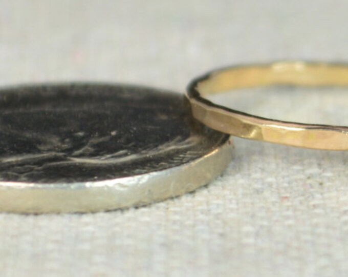 14k Gold Filled Black Spinel Ring, 3mm gold solitaire, Solitare, solitaire ring, 14k Gold, Black Ring, Mothers Ring, Gold Filled band, gold