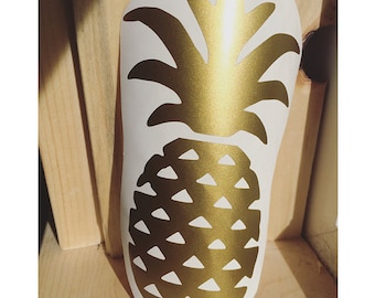 Pineapple Vinyl Decal, Vinyl Stickers, Laptop Decal, Car Sticker, Vinyl Design, Pineapple Sticker