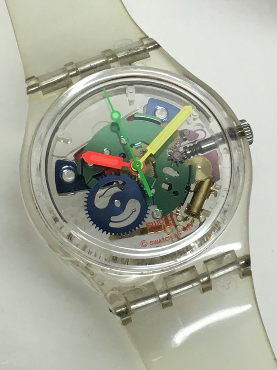 Swatch Watch Jelly Piano GZ159 Clear Skeleton See Through