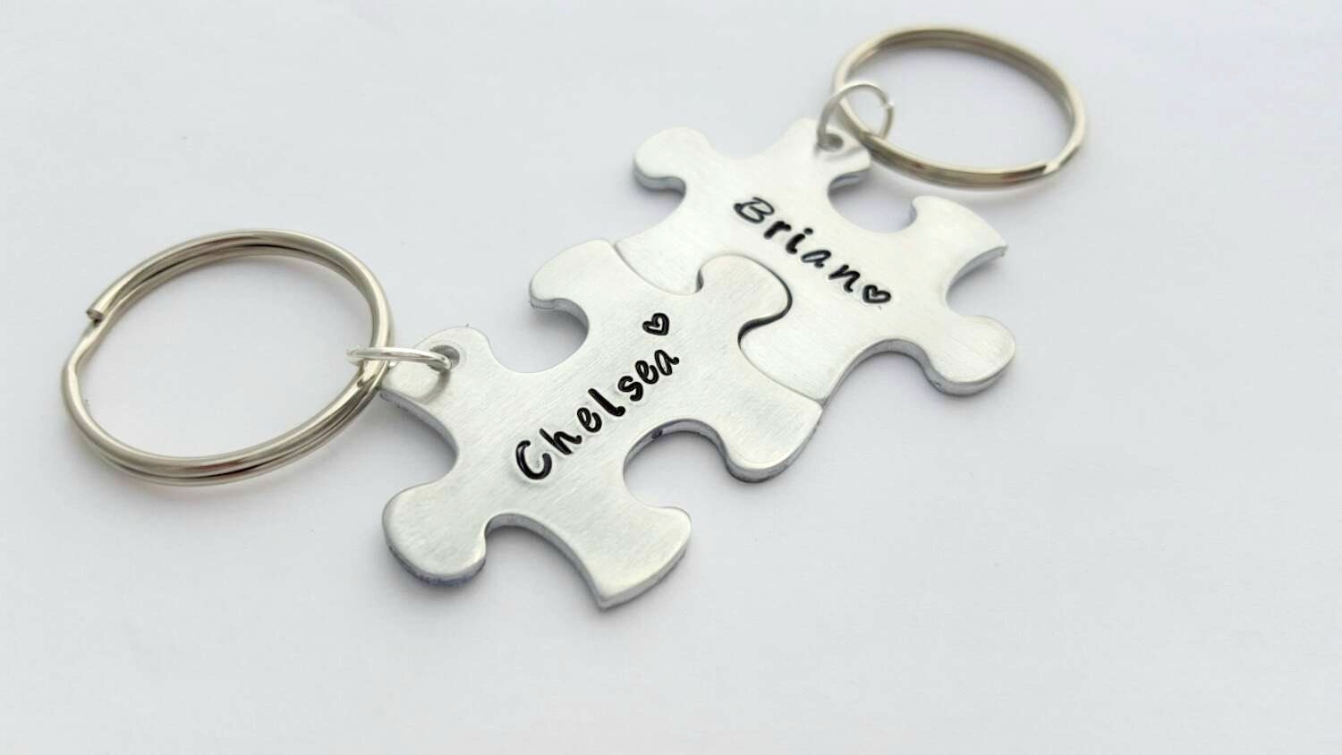 Personalized Keychains for Boyfriend Couple by CaliGirlCustoms
