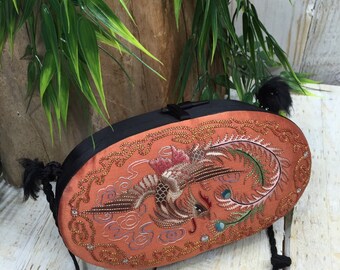 Japanese Purse, Japanese Fashion, Japanese Fabric Purse, Japanese Geisha Costume, Japanese Brides Japanese Wedding, Japan Handbag, Asian Bag