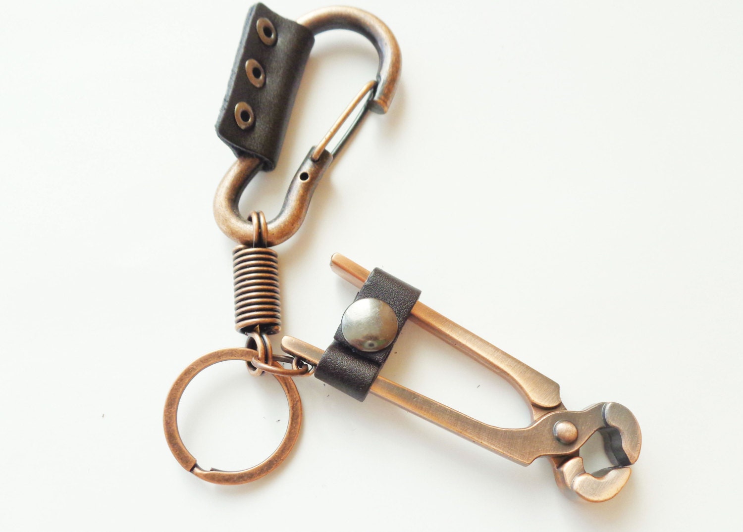 Cutting pliers key chain false pliers key fob copper