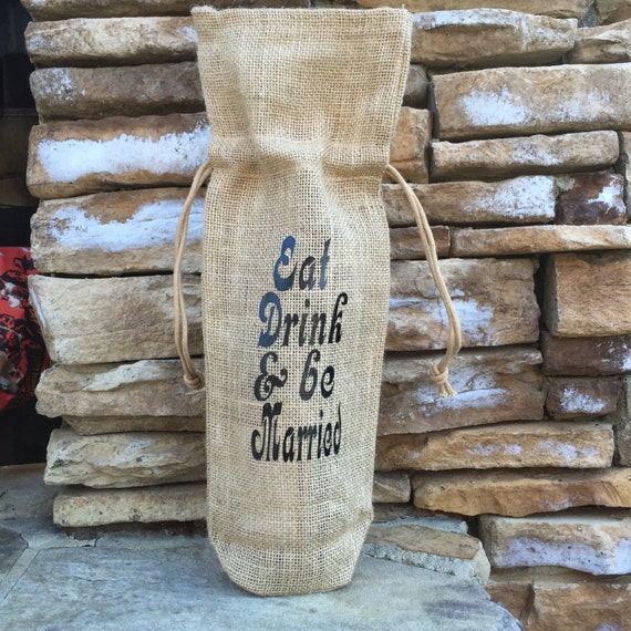 wine bags for wedding favors