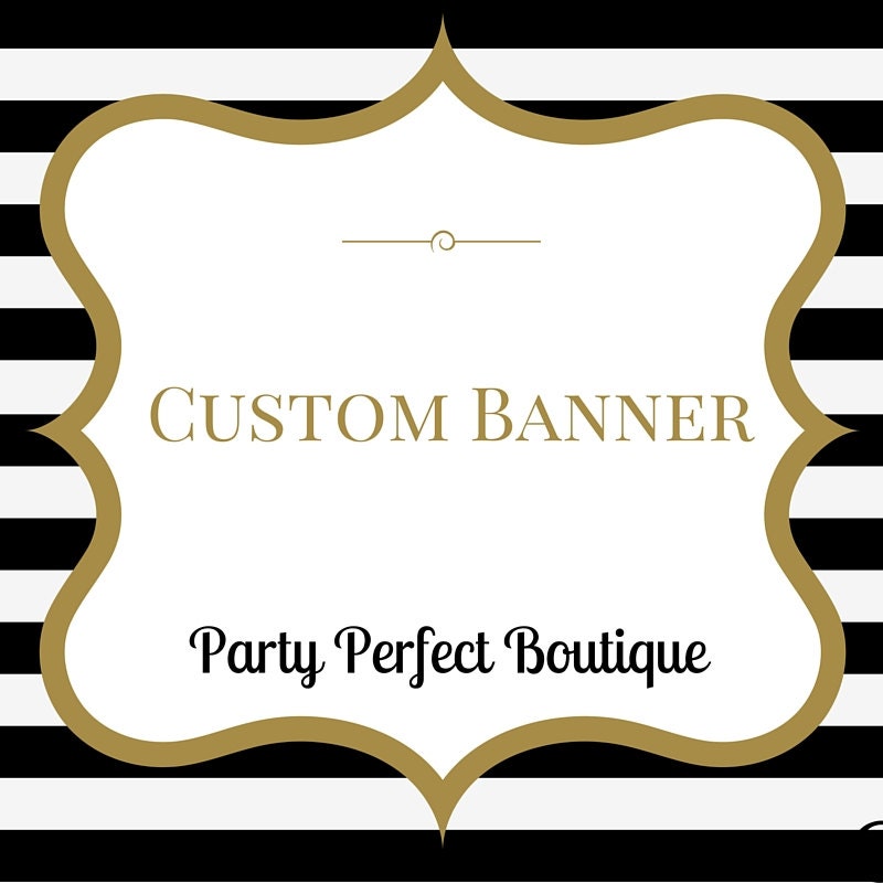 font banner with cursive Font Engagement Custom Banner Birthday Banner Cursive