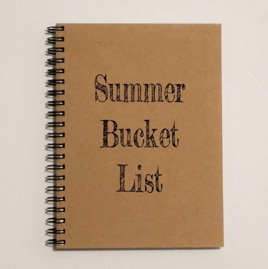 Notebook Summer Bucket List Bucket List Notebook Bucket