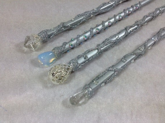Silver Fairy Godmother Wand Magic Wand Wizard Wand by FairyMeShop