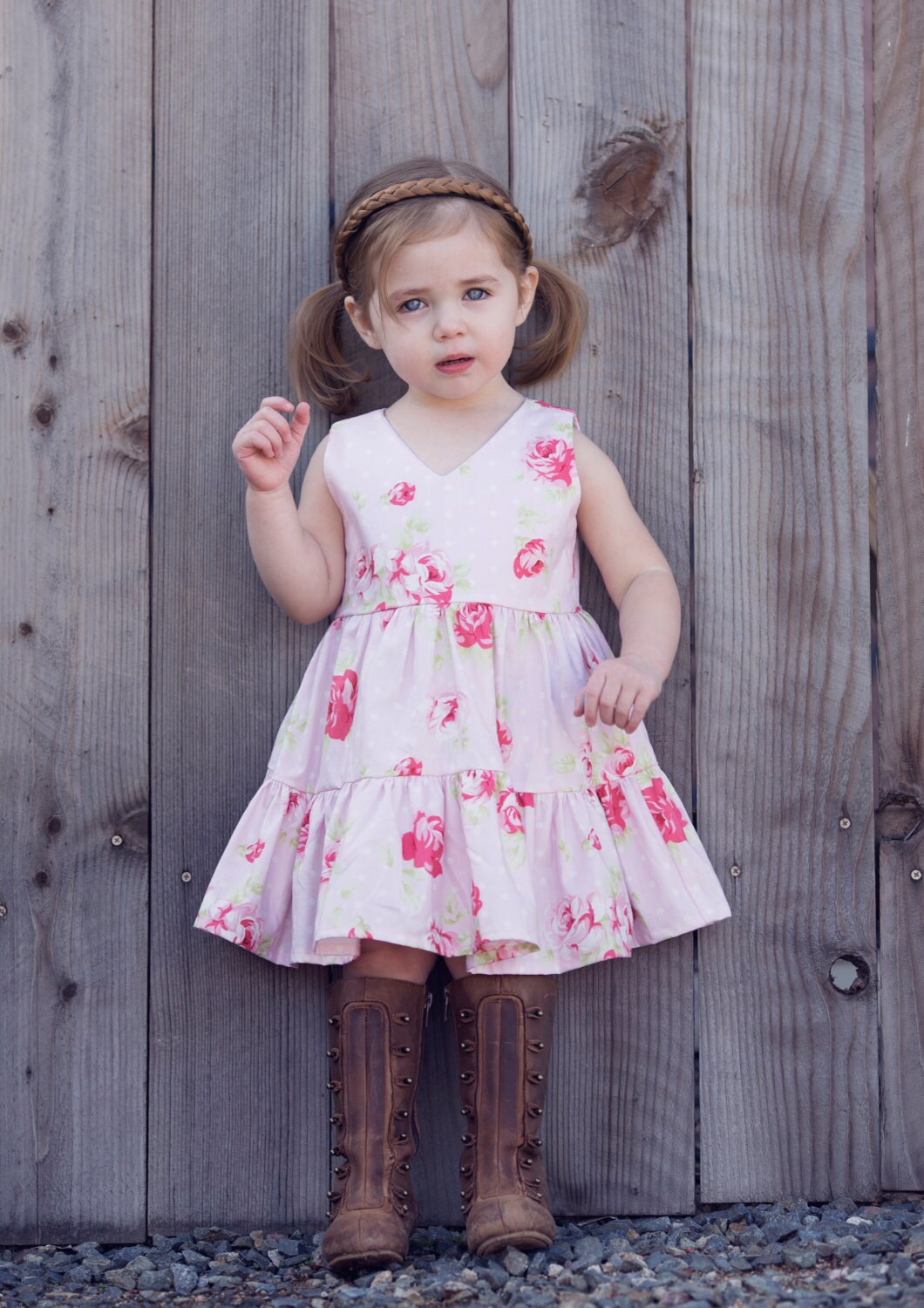 Girls Ruffle Dress / Girls Floral Dress / Toddler Floral Dress