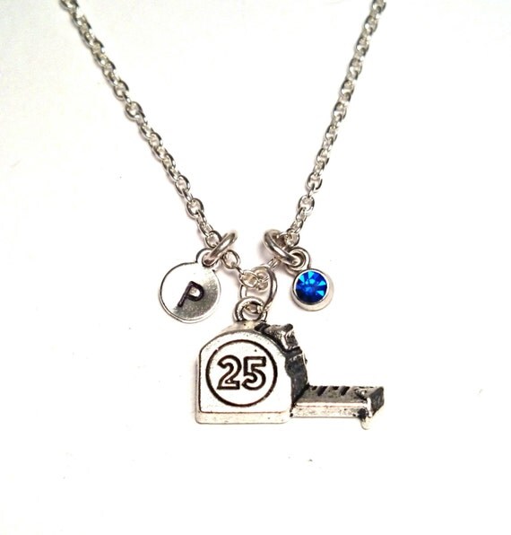 Tape Measure Necklace Tape Measure Charm by