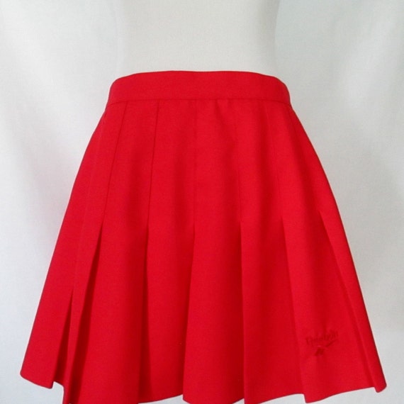 Vintage Reebok Tennis Skirt 80's Reebok Skirt Red Tennis