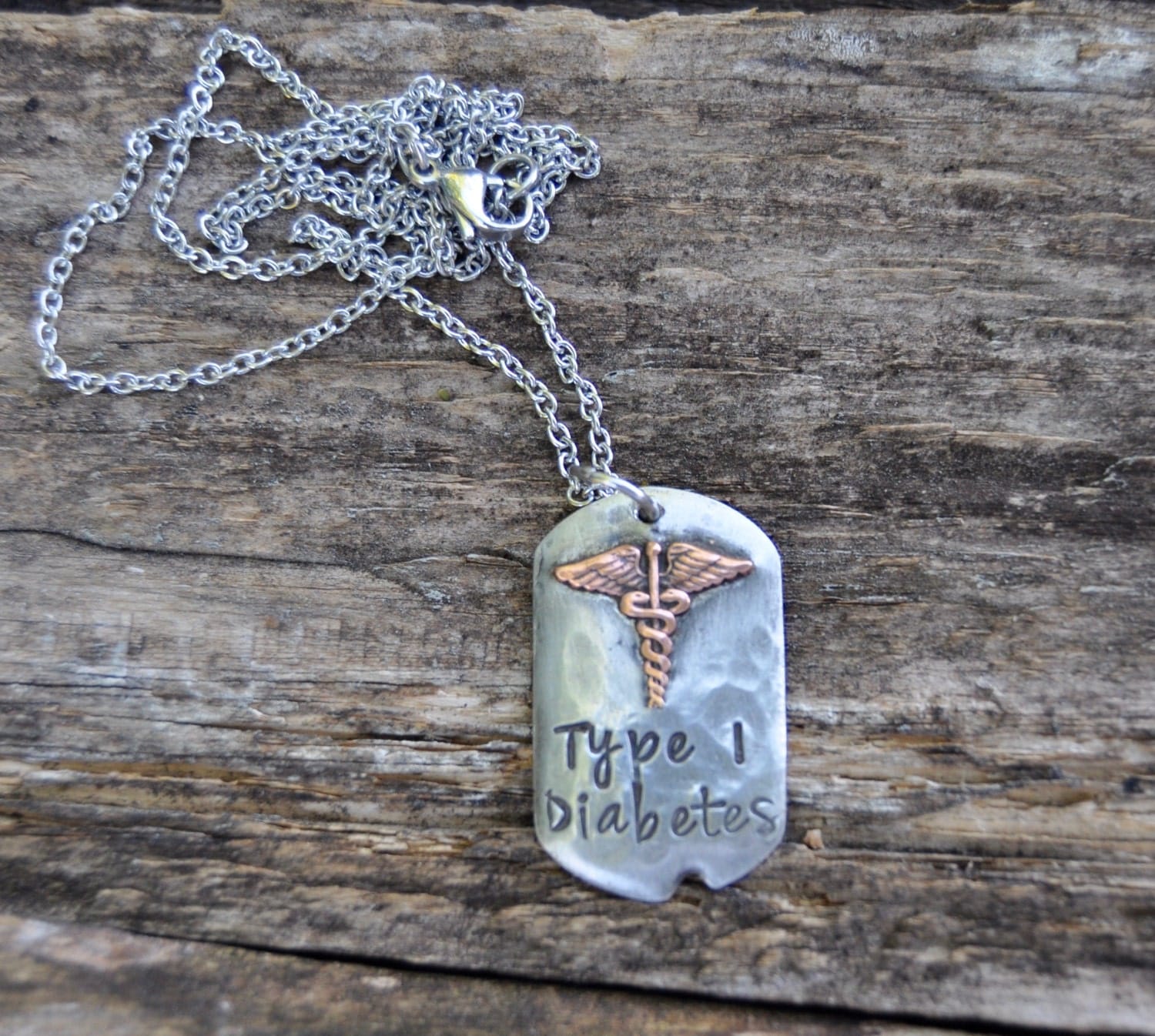 Medical Alert Necklace. Medical ID necklace for Woman or Girl.