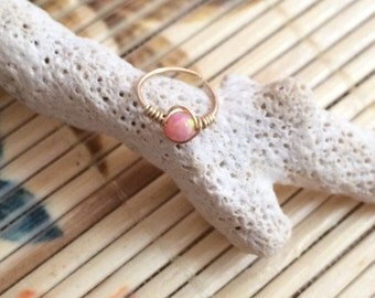 Tiny nose ring, nose ring hoop, gold nose hoops, opal nose jewelry ring, opal hoop, nose piercing, nose ring hoop, nose hoop 20g, opal