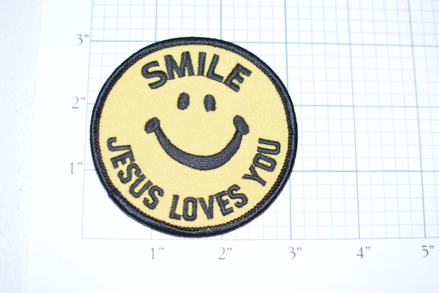 Download Smile Jesus Loves You Smiley Face Iron-On Vintage ...
