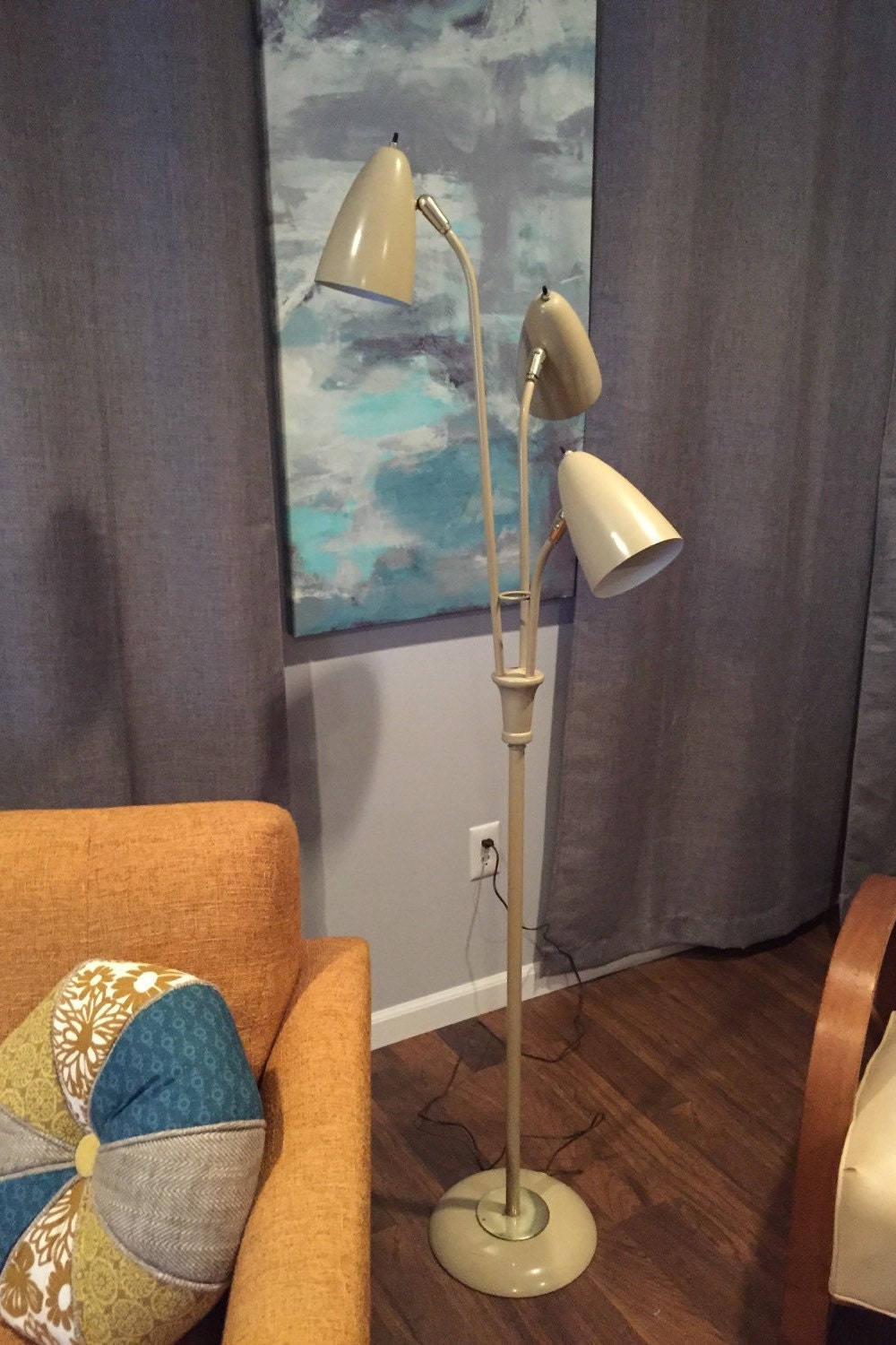 Mid Century Cone Shade Floor Lamp