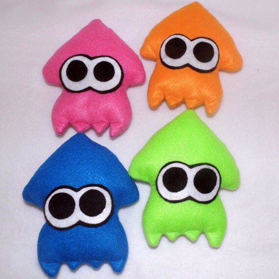 Splatoon Squid Plush Baby Sized by n00bfairynovelties on Etsy Splatoon Squid Plush Baby Sized by n00bfairynovelties on Etsy