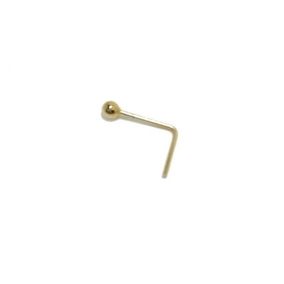 Nose Stud Nose Ring L Shaped Nose Ring Gold Nose by