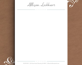 Letterhead Template for Word | DIY Custom Letterhead | Personalized Letterhead, Business Letterhead | DIY Stationary, Custom Stationary