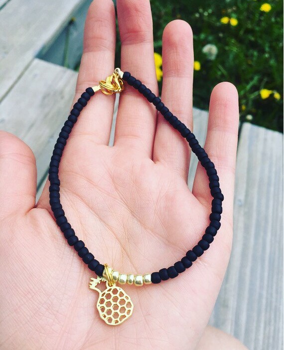 Pineapple Anklet seed bead anklet anklet pineapples