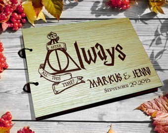 Rustic Wedding Guest Book / Harry Potter Guest by weddingdecor555