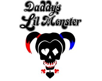 Daddy's Lil Monster Shirt, Suicide Squad Tshirt, Joker, Harley Quinn Shirt, Marvel Inspired Tshirt, Super Hero Tshirt