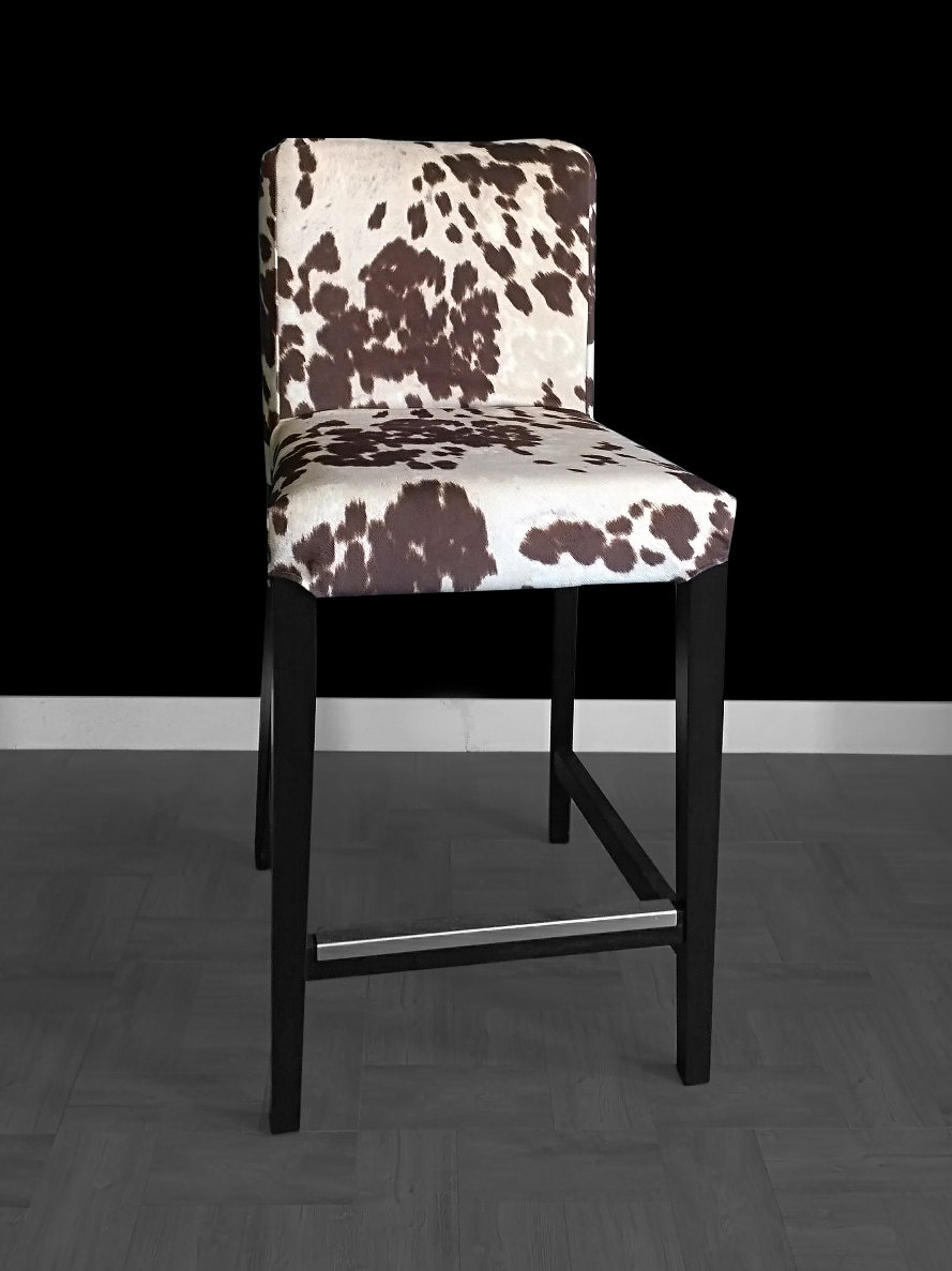 ikea-henriksdal-bar-stool-chair-cover-cow-print-ikea-slip