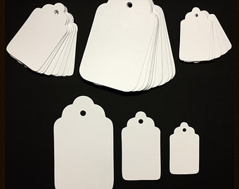 Tags, Labels, Handmade Diecut Tags, Handmade Tags, Gift Tags, Favor Tags, Holiday Gift Tags, Tag