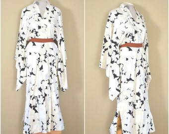 cotton floral robe