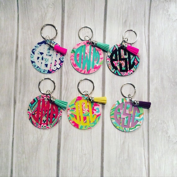 Lilly Pulitzer Monogrammed Keychain Lilly Pulitzer